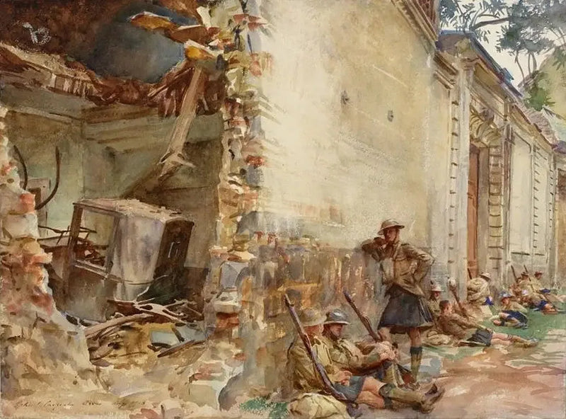 Una strada di Arras - John Singer Sargent