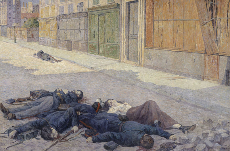 Una strada di Parigi in maggio 1871 - Maximilien Luce