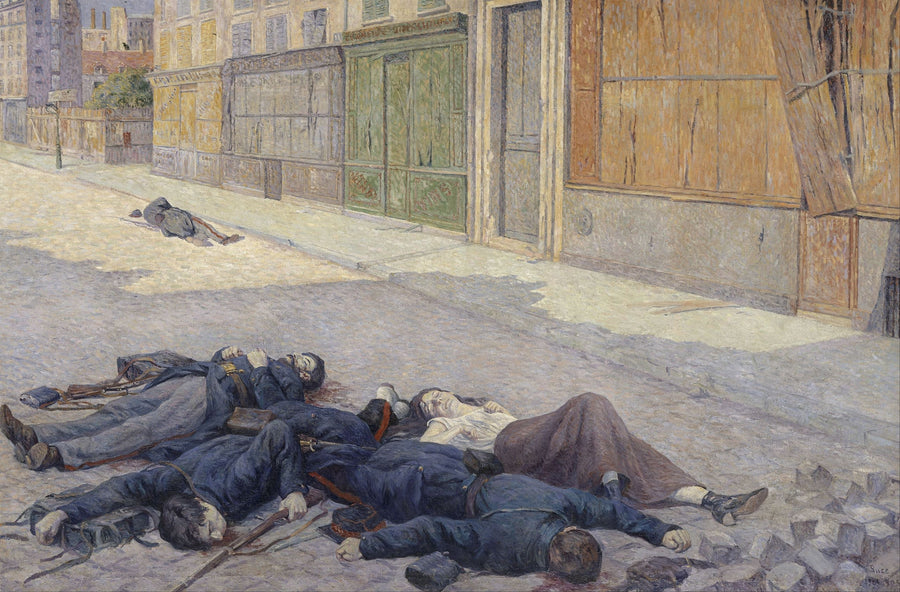 Una strada di Parigi in maggio 1871 - Maximilien Luce
