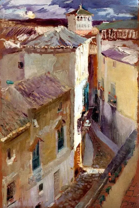Una strada di Toledo - Joaquín Sorolla