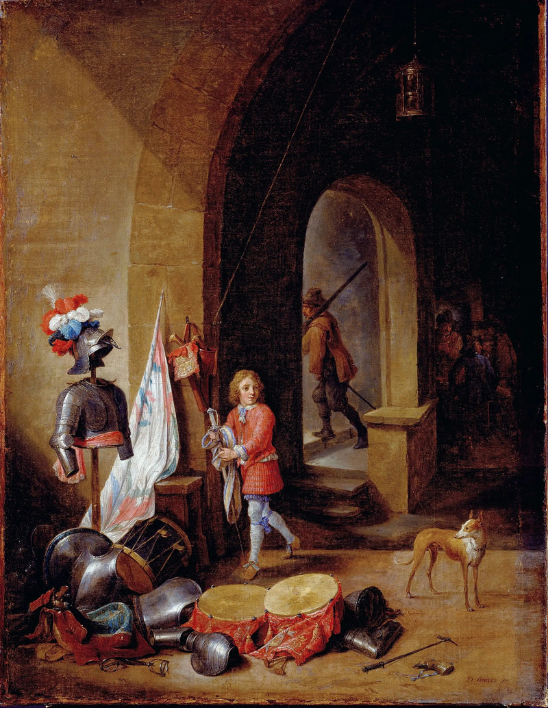 Una sala di guardia - David Teniers il Giovane