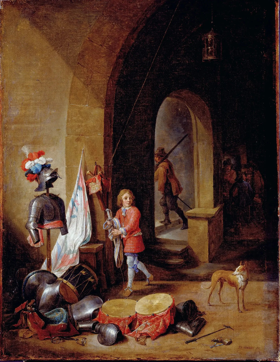 Una sala di guardia - David Teniers il Giovane