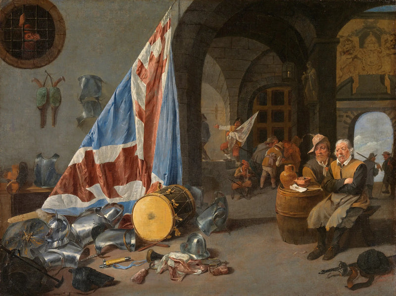 Una sala di guardia - David Teniers il Giovane
