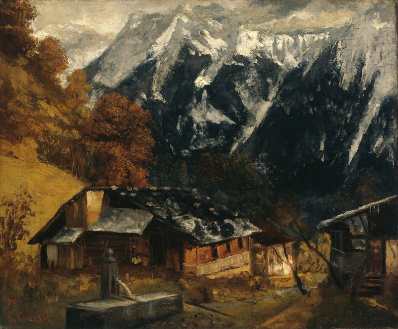 Una scena alpina - Gustave Courbet