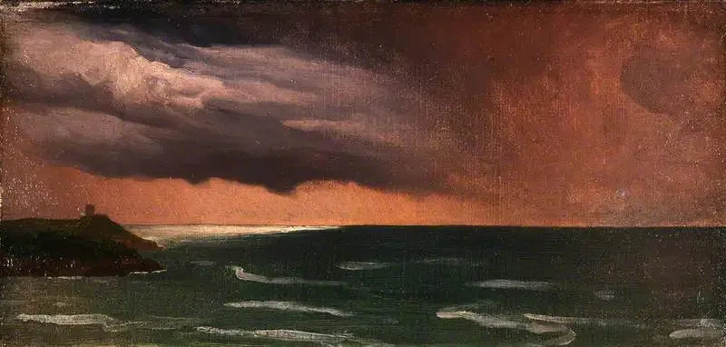 Una scena costiera, Irlanda: effetto di tempesta - Frederic Leighton