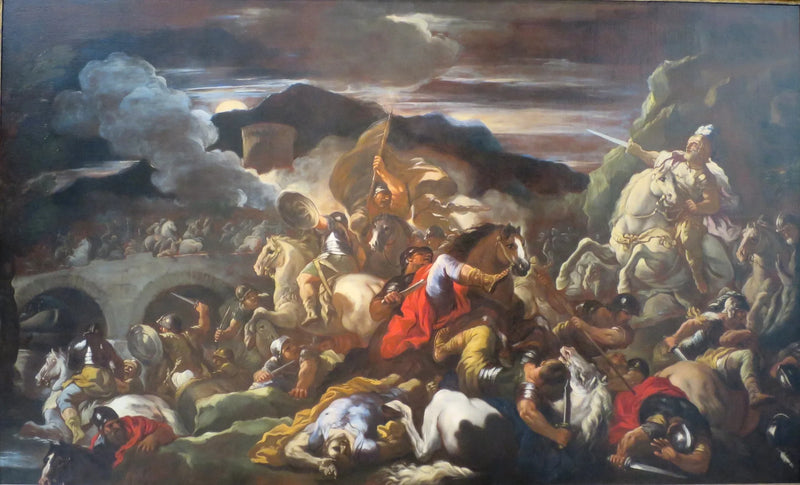 Una scena di battaglia - Luca Giordano