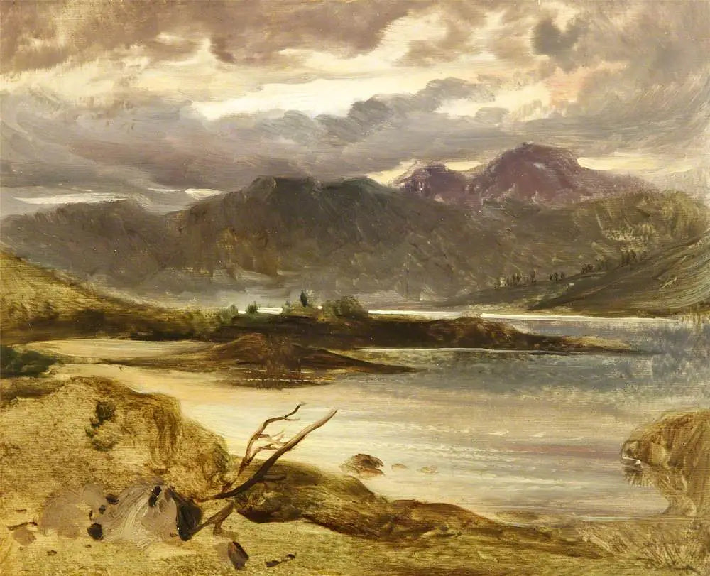 Une scène de lac - Edwin Henry Landseer - Alpha Reproduction