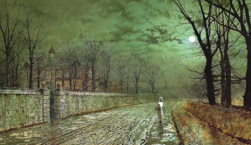Una serata al chiaro di luna - John Atkinson Grimshaw