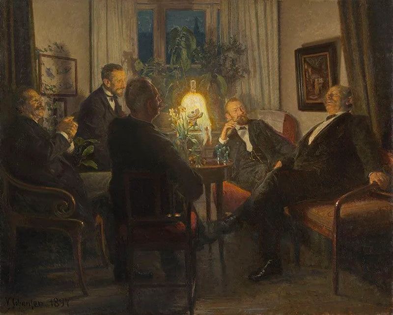 Una serata con gli amici in visita - Viggo Johansen