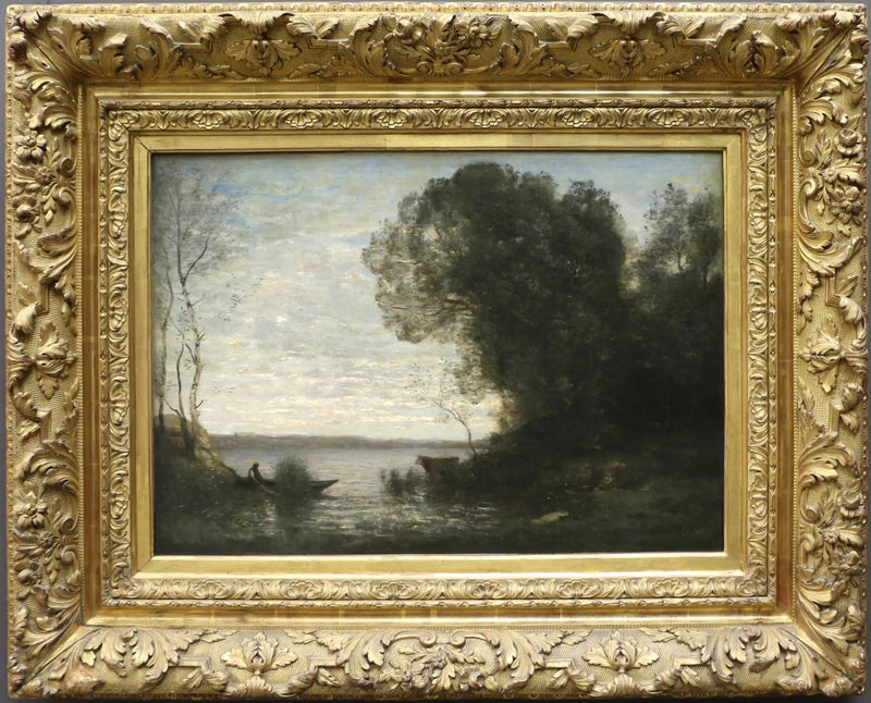 Una serata. Batelier ormeggiato - Jean-Baptiste Camille Corot