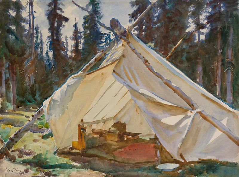 Una tenda nelle Montagne Rocciose - John Singer Sargent