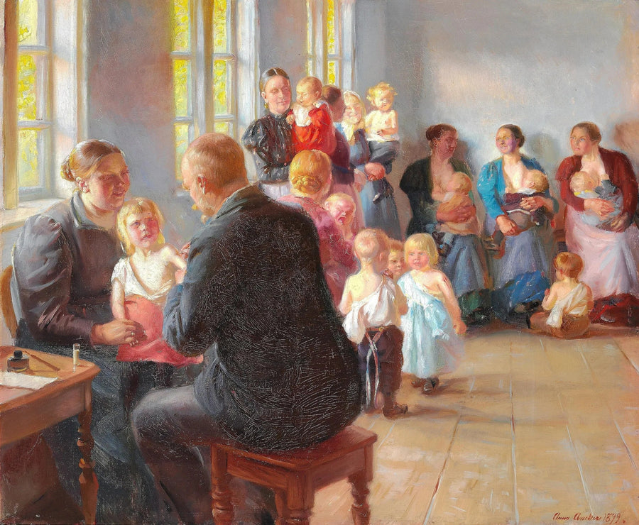 Una vaccinazione - Anna Ancher