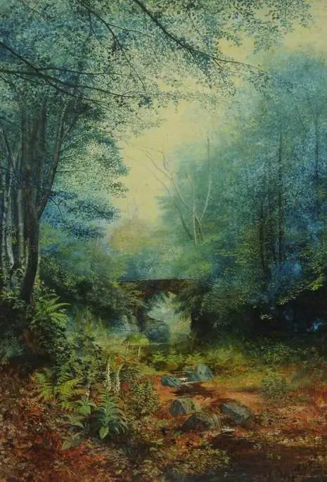 Una valle boschiva - John Atkinson Grimshaw