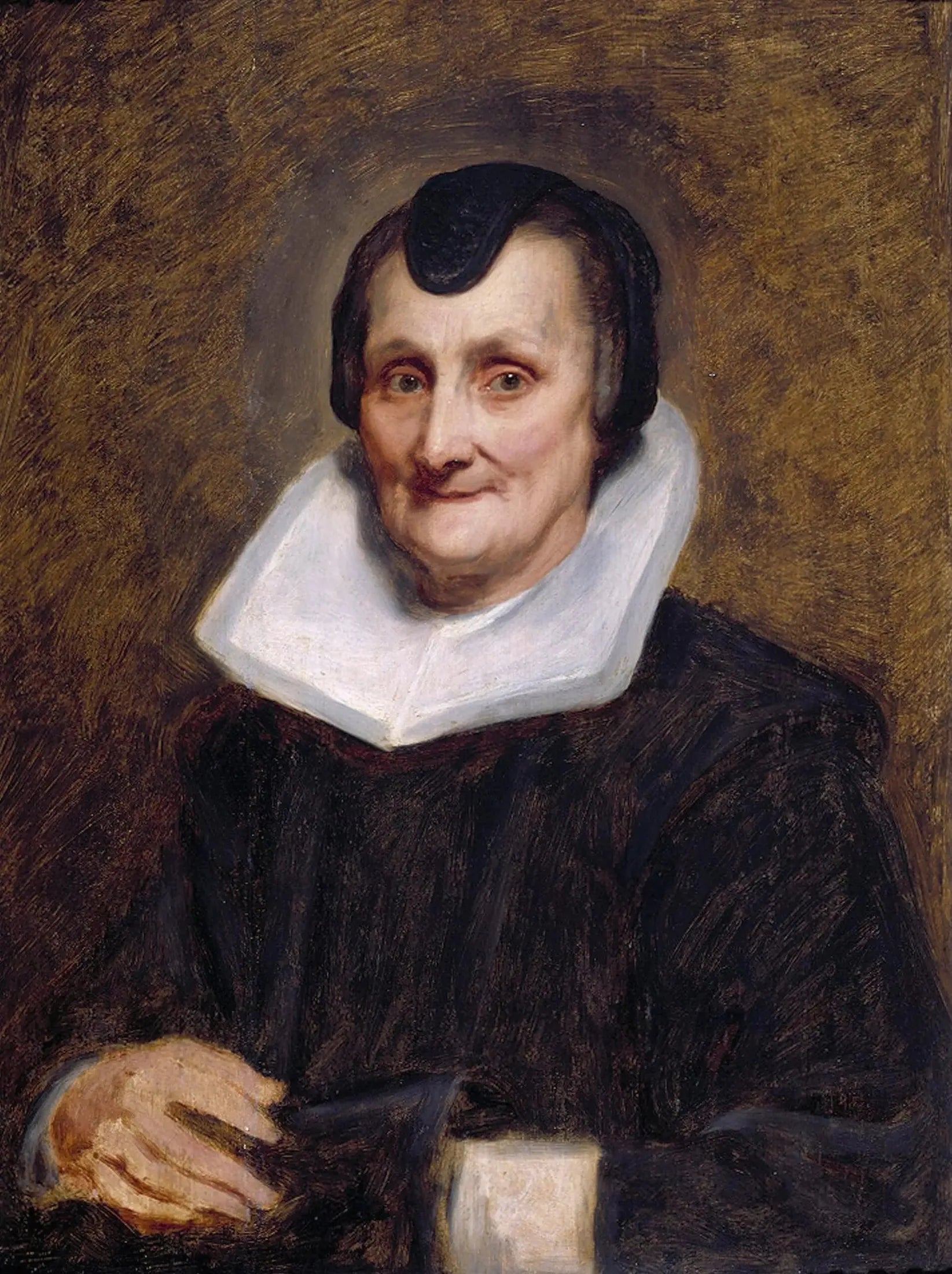 Une vieille femme - Antoine van Dyck image 1 reproduction artisanale de tableau