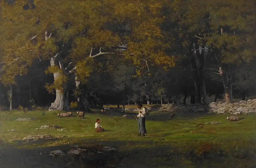 Une vieille route - George Inness image 1 tableau peint à l’huile sur toile