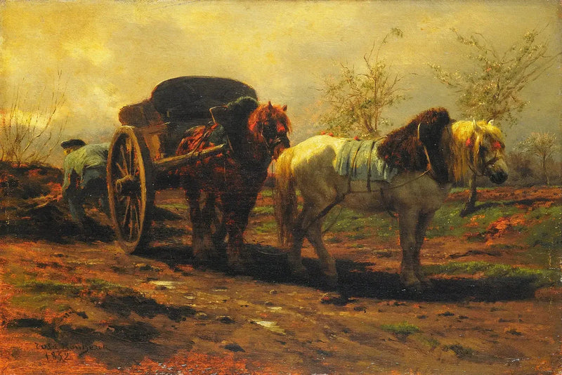 Una macchina con due cavalli - Rosa Bonheur