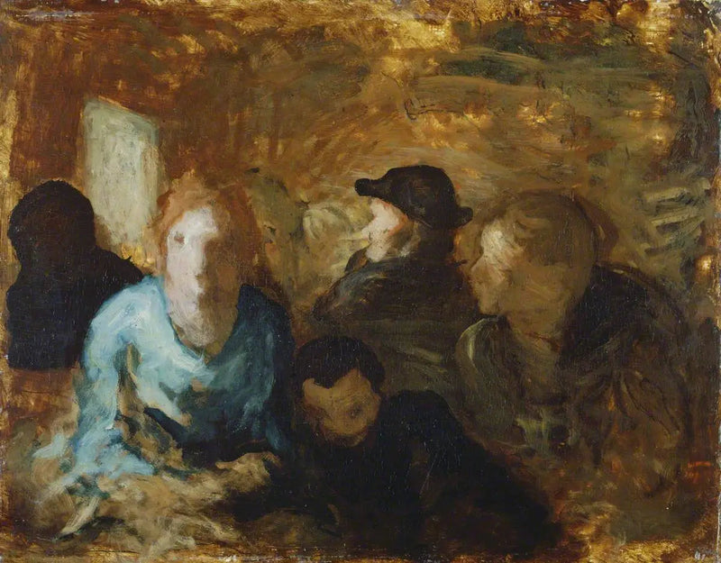 Un'auto di terza classe - Honoré Daumier
