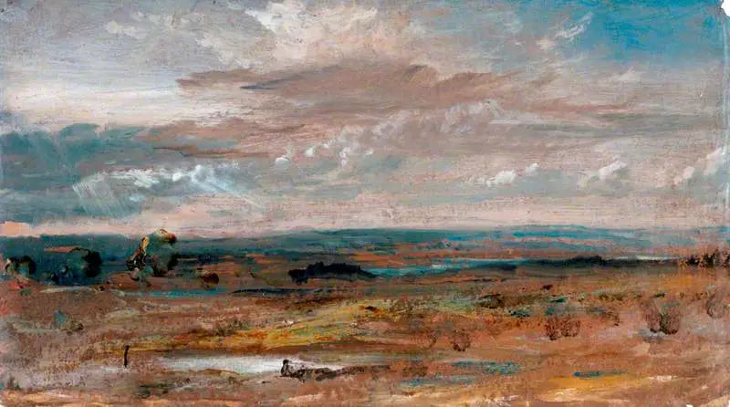 Una vista a Hampstead, la sera - John Constable