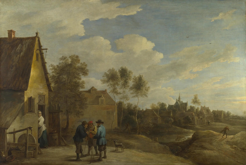 Una vista di un villaggio - David Teniers il Giovane