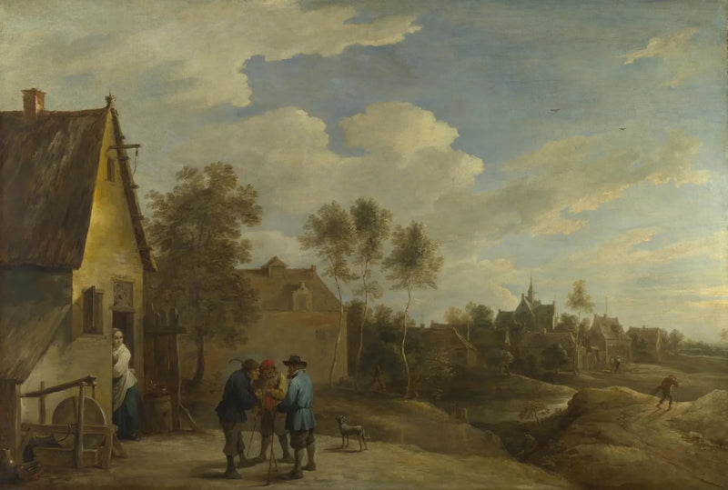 Una vista di un villaggio - David Teniers il Giovane