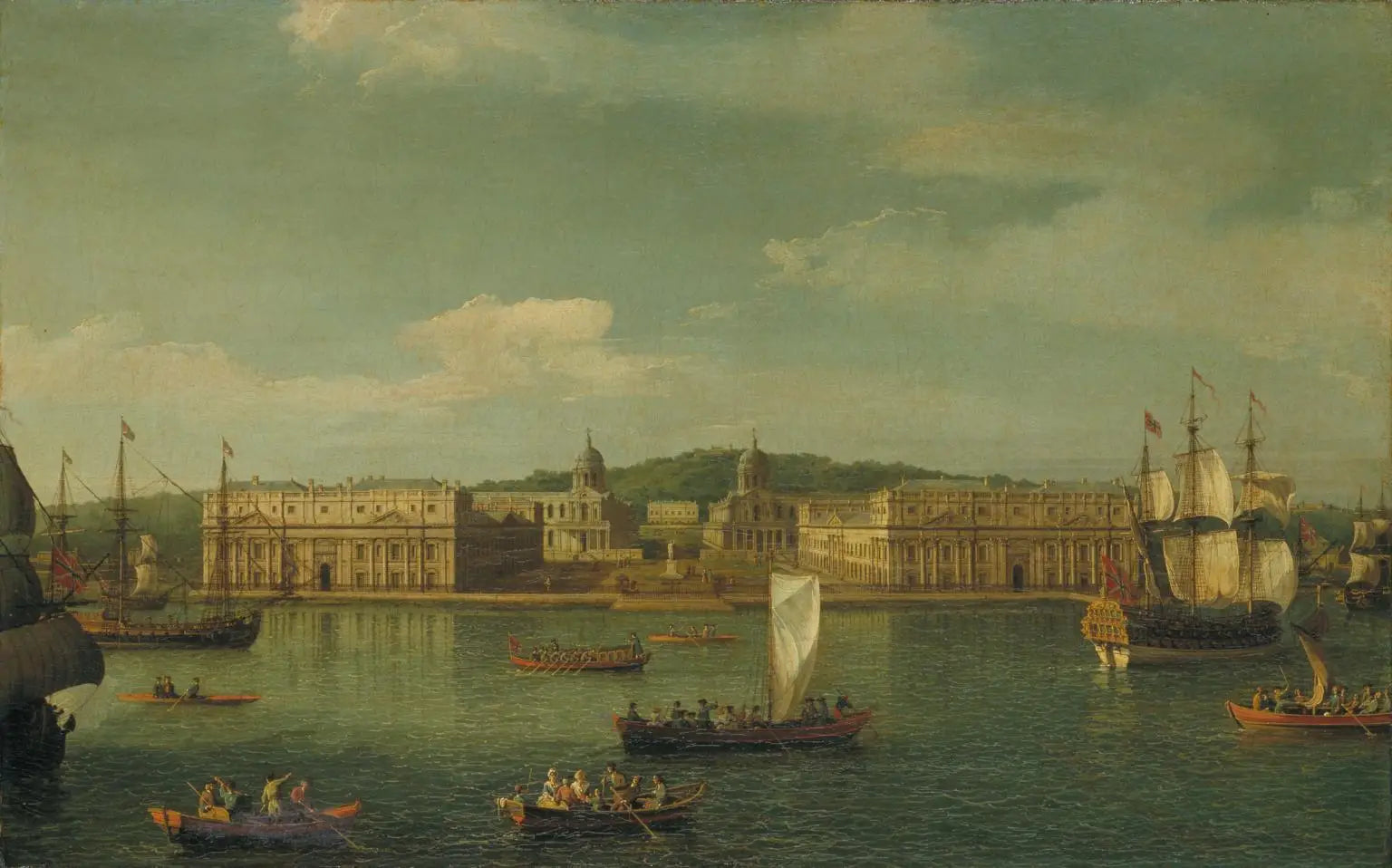 Une vue de Greenwich depuis la rivière - Canaletto - Alpha Reproduction