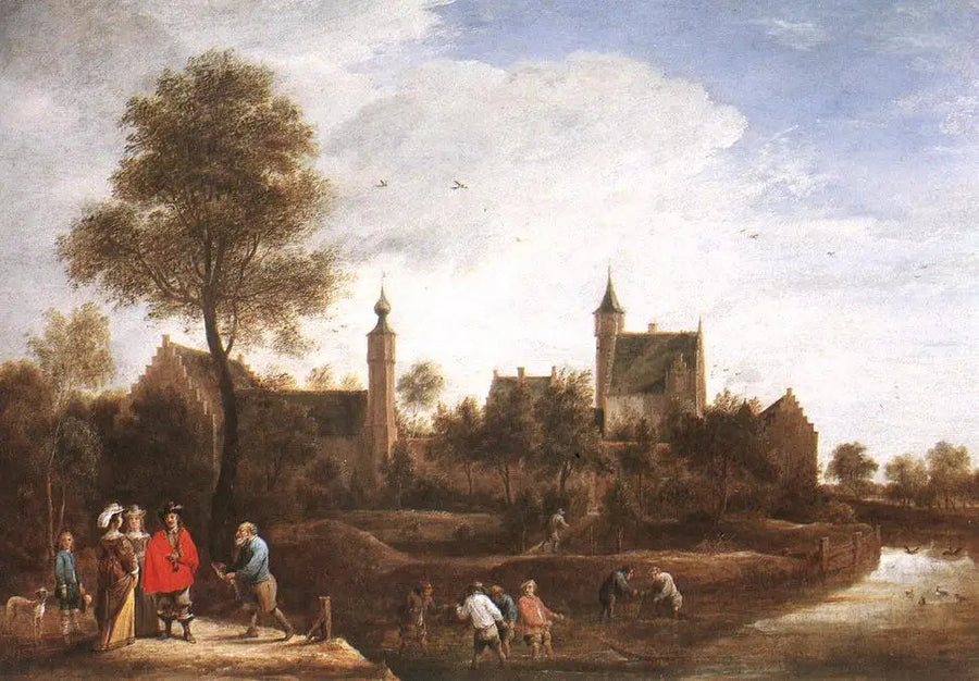 Una vista di Het Sterckshof vicino ad Anversa - David Teniers il Giovane