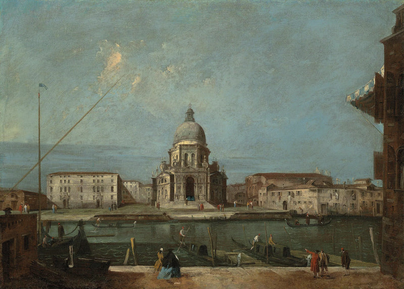 Una vista del Gran Canal, Venezia, con la chiesa di Santa Maria della Salute - Francesco Guardi