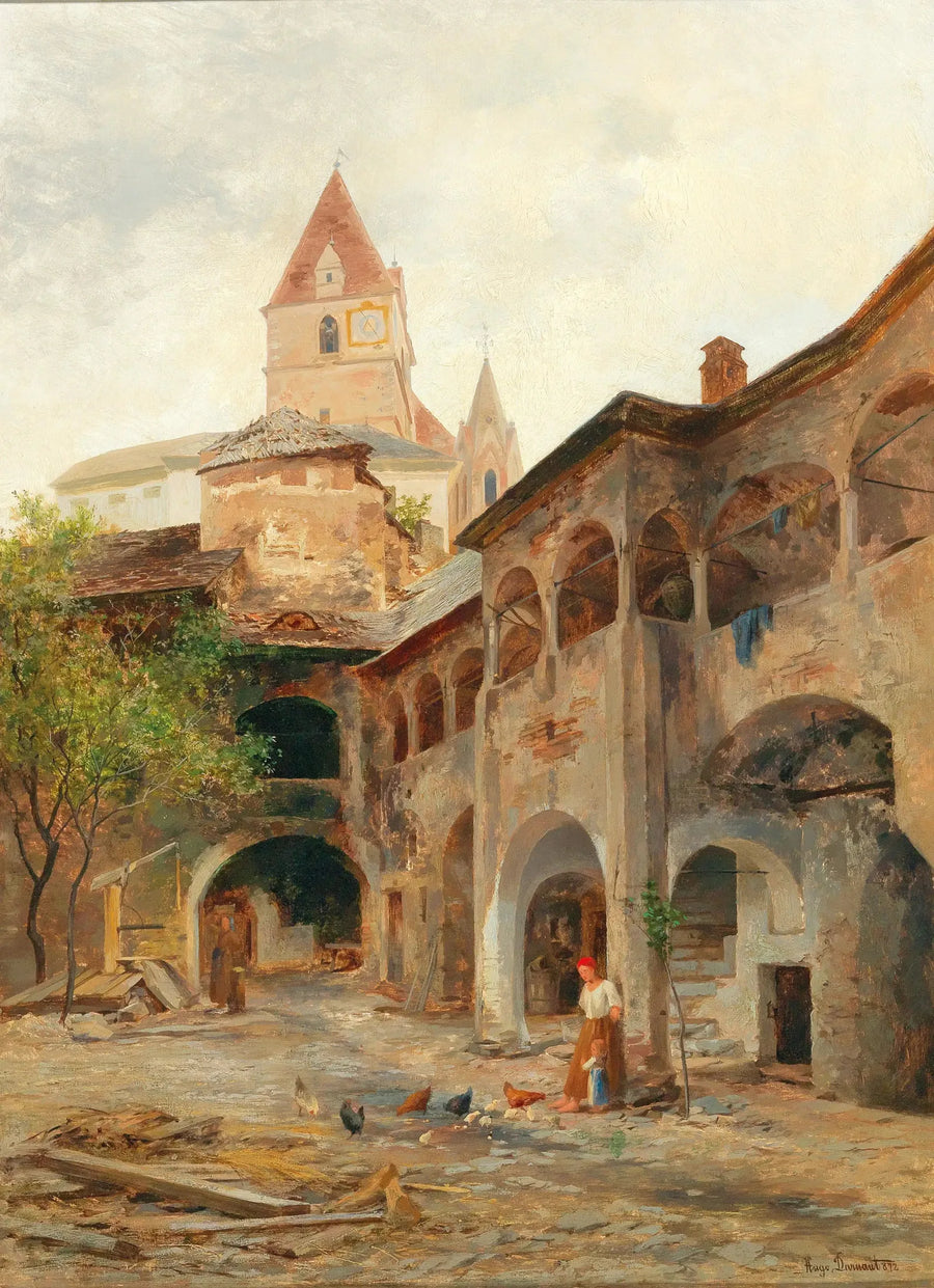 Una vista del Theissenhoferhof a Weissenkirchen - Hugo Darnaut