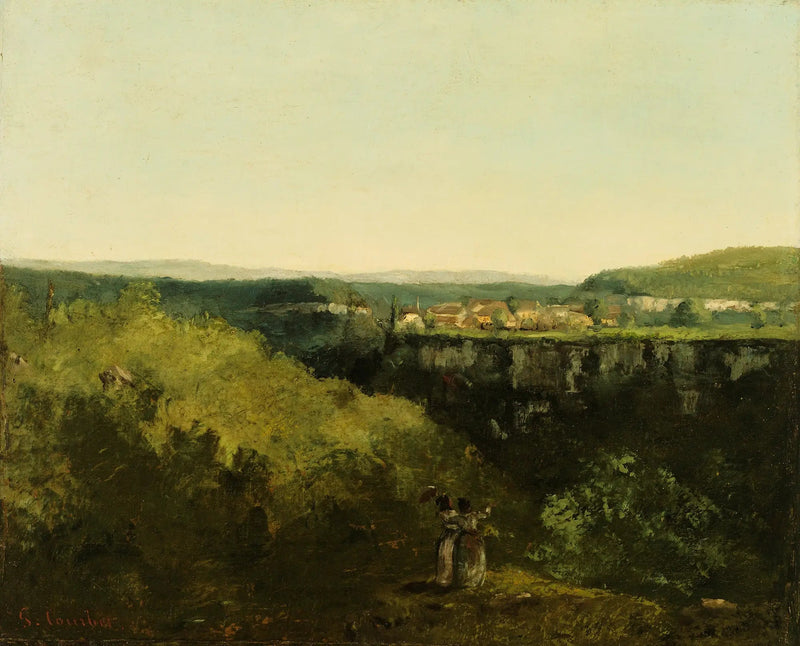 Una vista sul fiume - Gustave Courbet