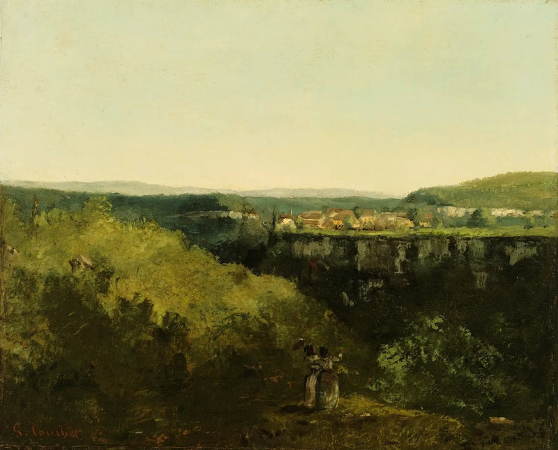 Una vista sul fiume - Gustave Courbet
