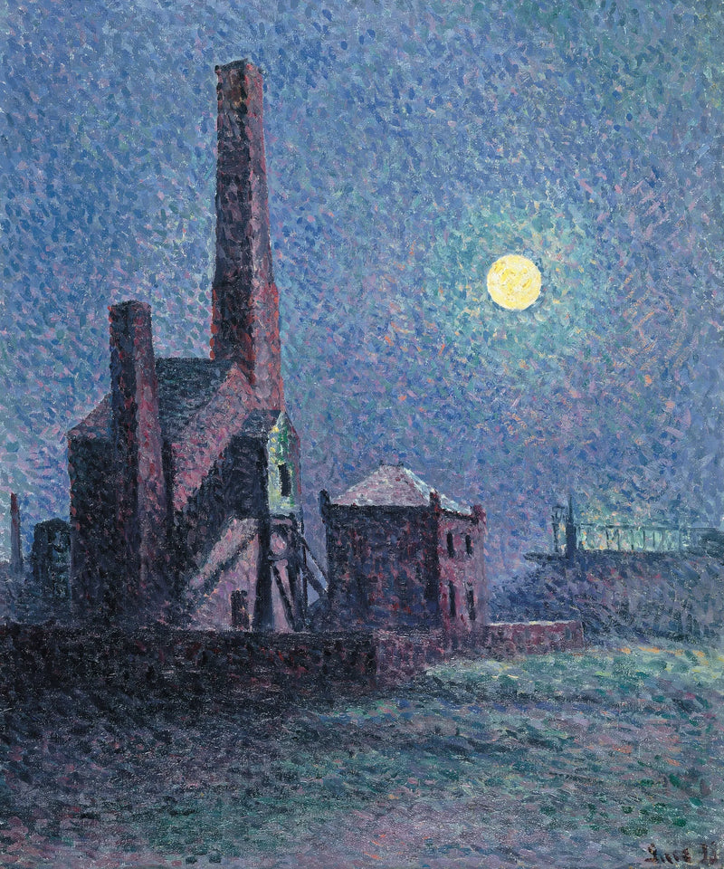 Fabbrica al chiaro di luna - Maximilien Luce
