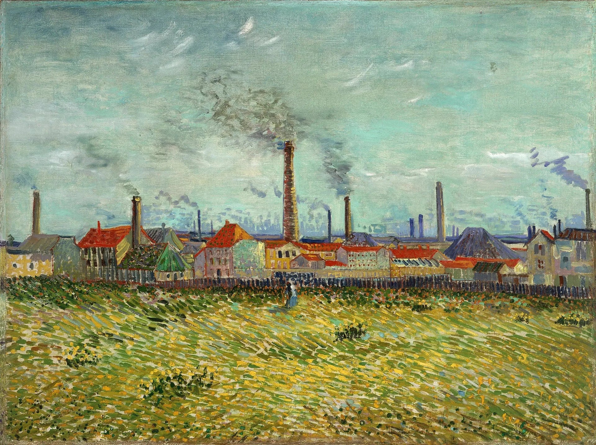 Usines à Asnières - Vincent van Gogh image 1 reproduction réalisée par Alpha Reproduction