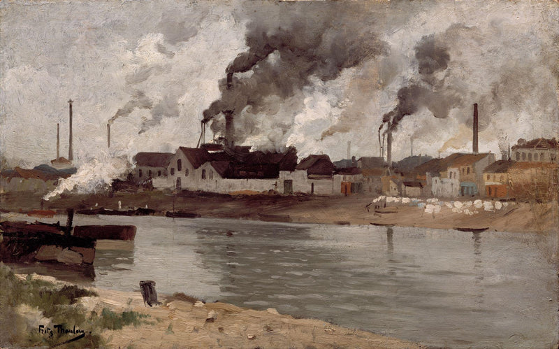 Fabbriche a Ivry - Frits Thaulow