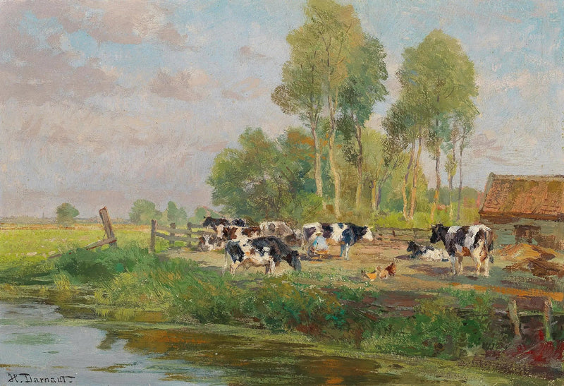Mucche al pascolo - Hugo Darnaut