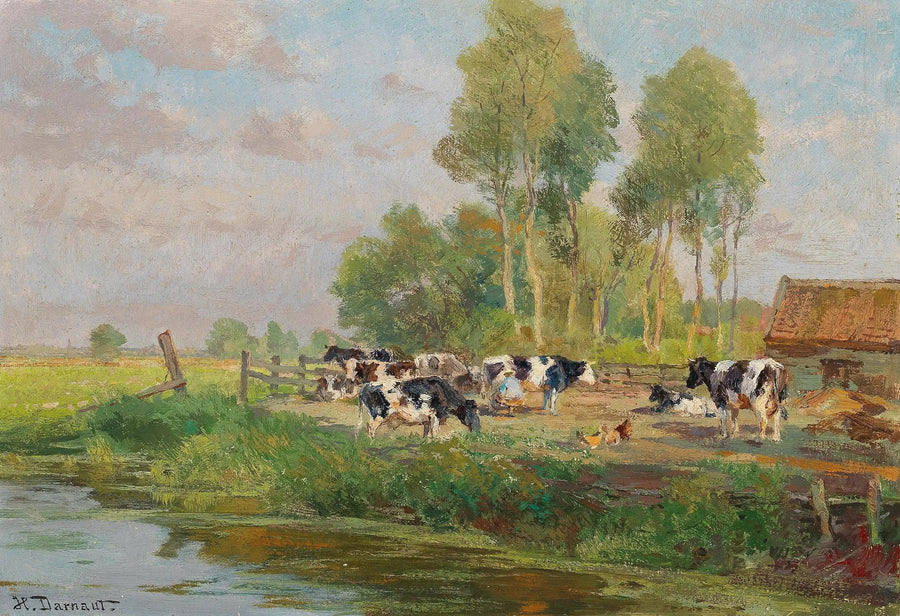 Mucche al pascolo - Hugo Darnaut