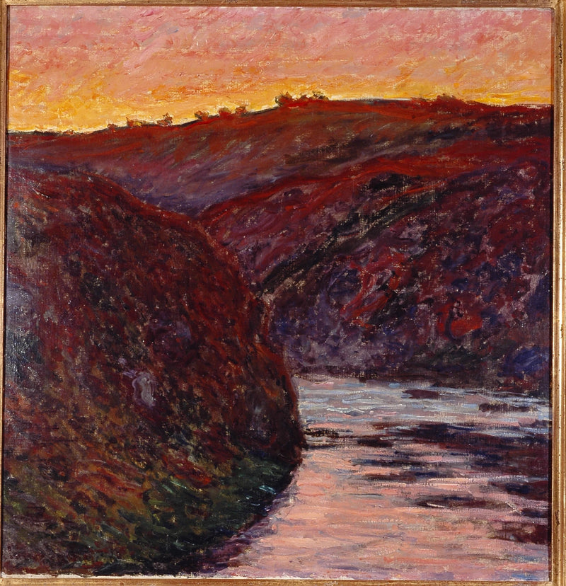 La valle della Creuse, tramonto - Claude Monet