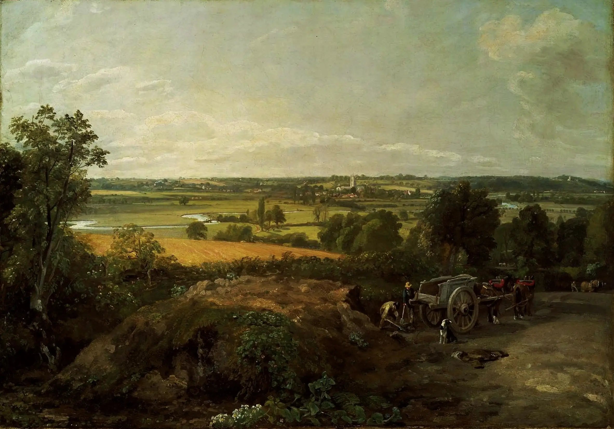 Vallée de la Stour et église de Dedham - John Constable - Alpha Reproduction