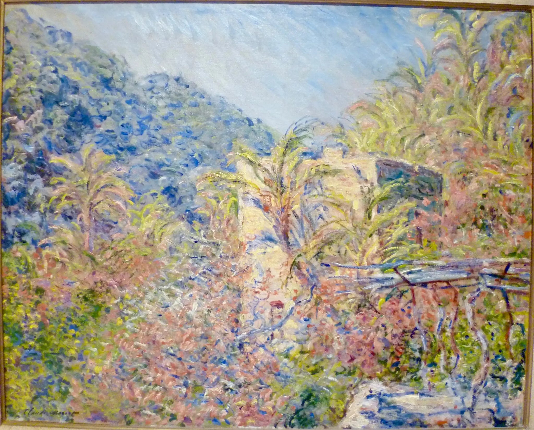 Vallée de Sasso. Effet de soleil - Claude Monet image 1 tableau peint à l’huile sur toile