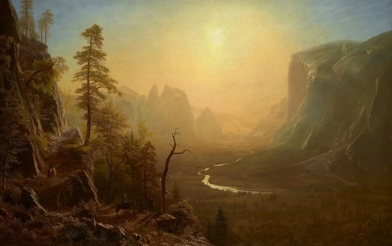 Vallée de Yosemite, sentiero Glacier Point - Albert Bierstadt