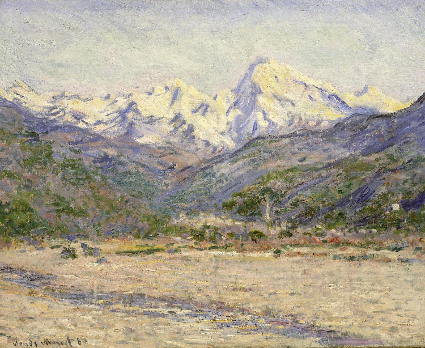 La Vallée de la Nervia W881 de Claude Monet – Metropolitan Museum 30.95.251