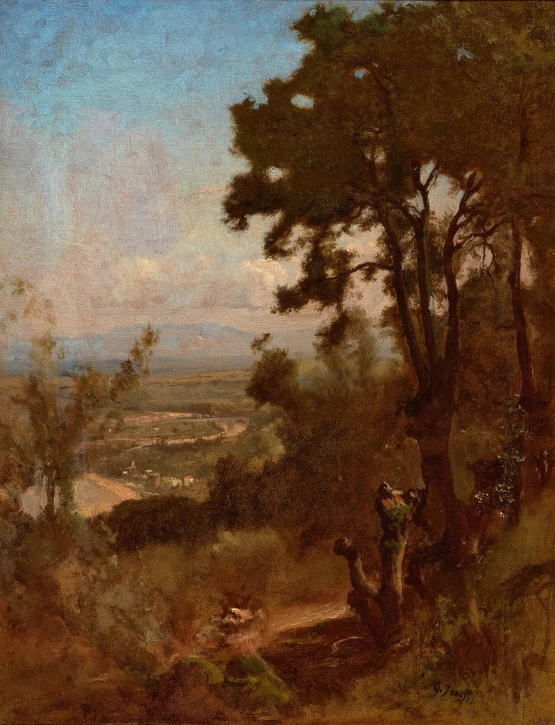 Vallée vicino a Perugia - George Inness