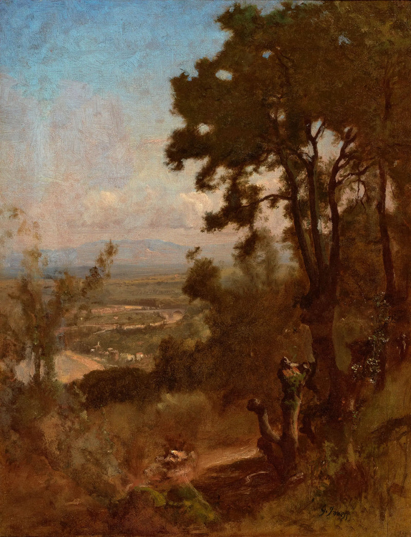 Vallée vicino a Perugia - George Inness