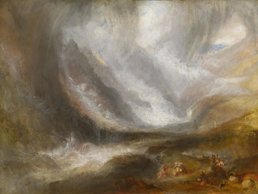 Valle d'Aosta: Tempesta di neve, valanga e temporale - J. M. W. Turner