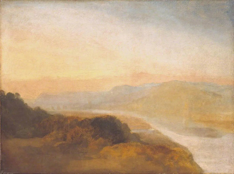 Valle con un Ponte e una Torre in Distanza - J. M. W. Turner