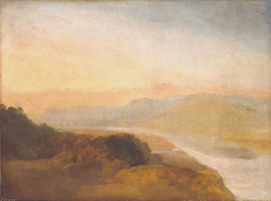 Valle con un Ponte e una Torre in Distanza - J. M. W. Turner