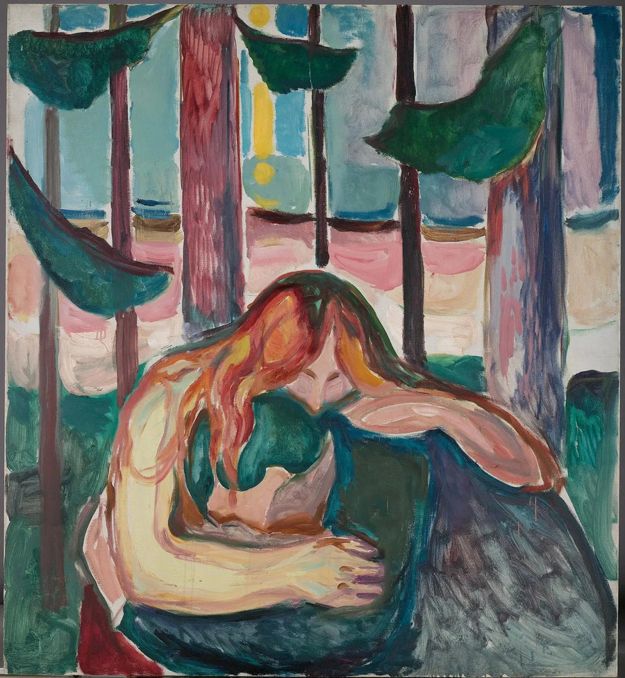 Vampiro nella foresta - Edvard Munch