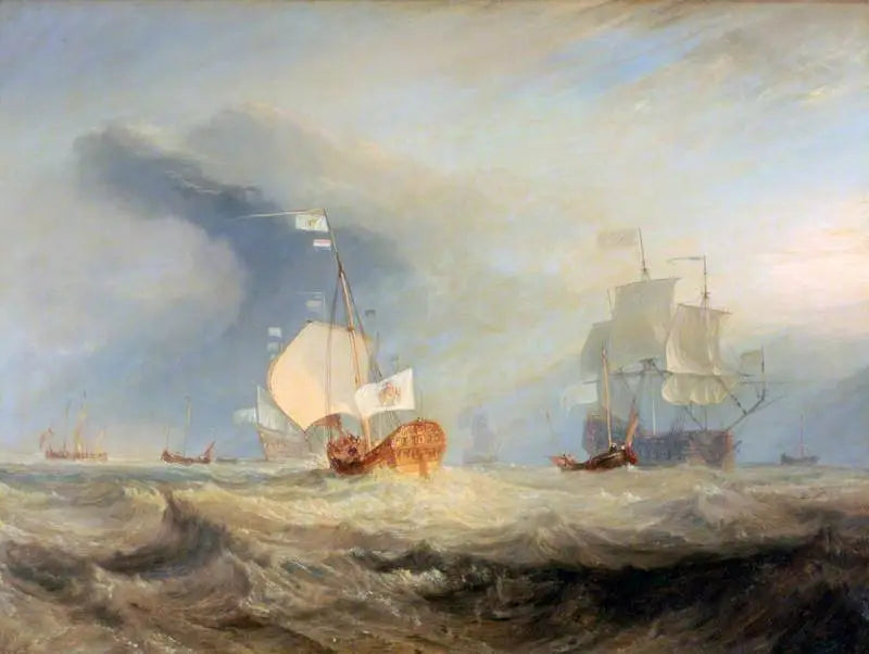 La Barge di Van Tromp che Entra nel Texel, 1645 - J. M. W. Turner