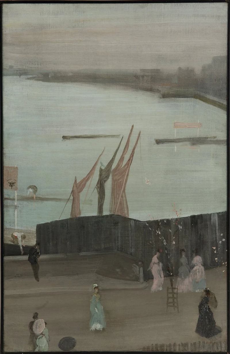 Variazioni in rosa e grigio: Chelsea - James Abbott McNeill Whistler
