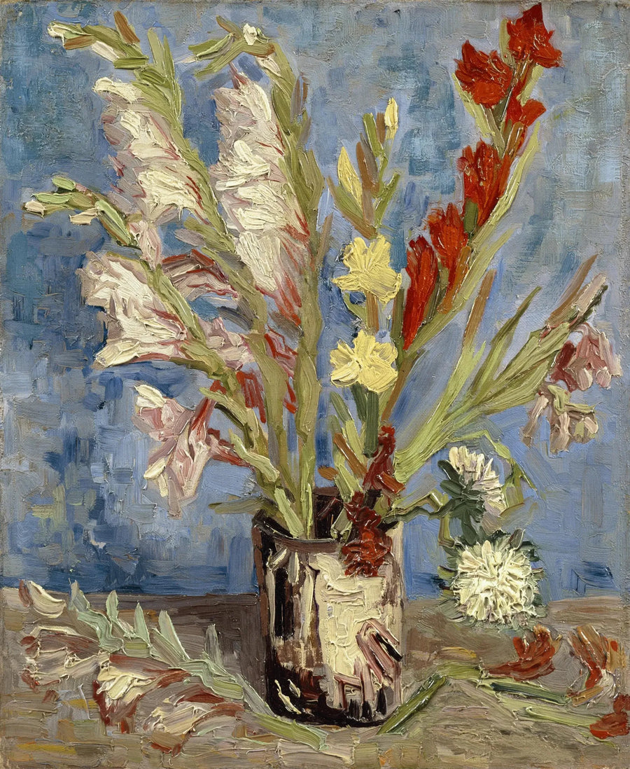 Vaso con gladioli e aster cinesi - Vincent van Gogh