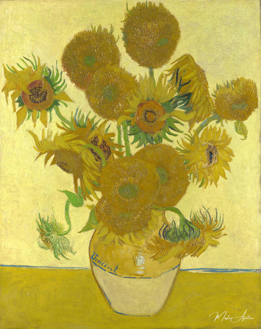 Vase aux quinze tournesols - Van Gogh - Reproductions de tableaux et peintures haut de gamme